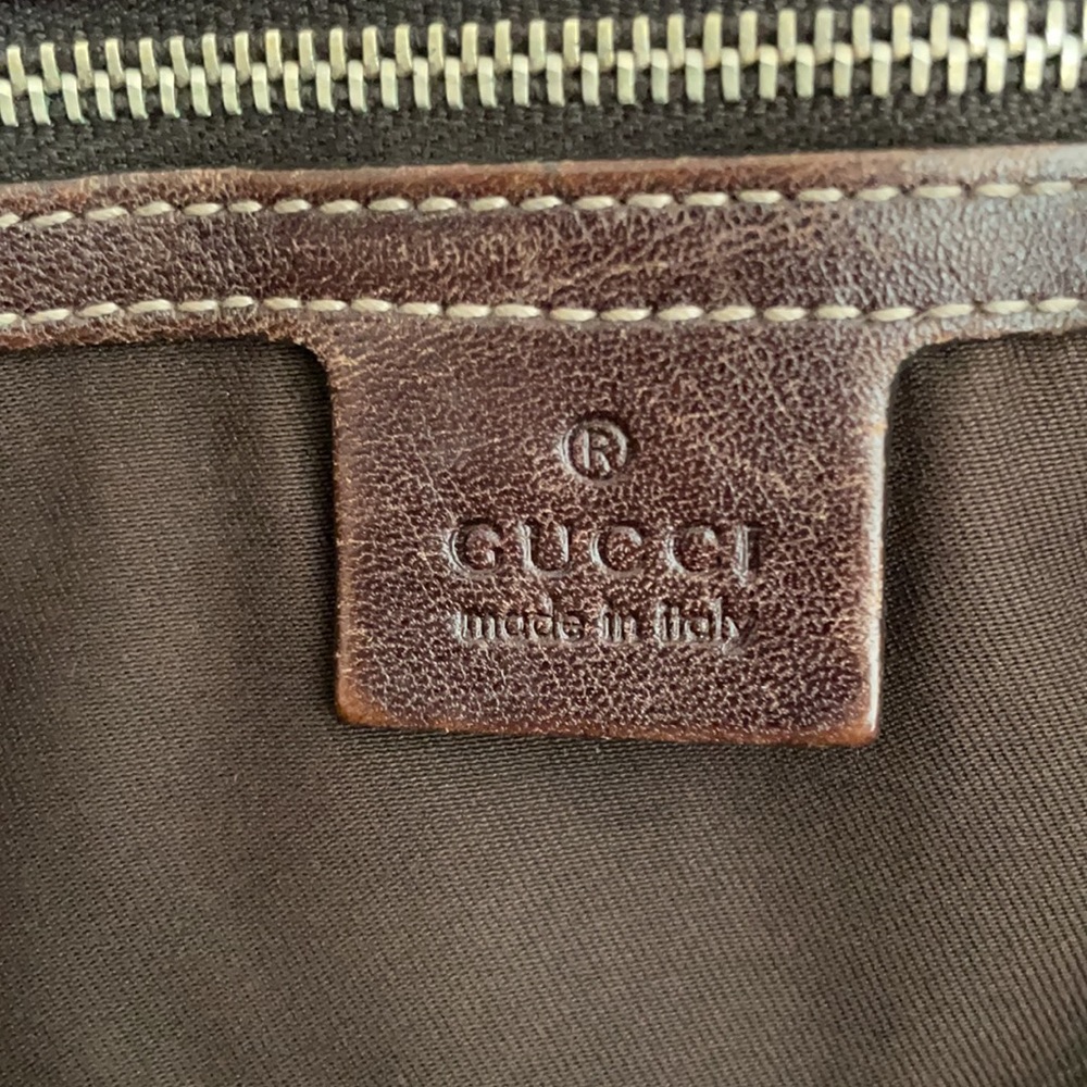 Gucci Pelham Hobo Canvas Bag Braided Strap - Picture 6 of 8